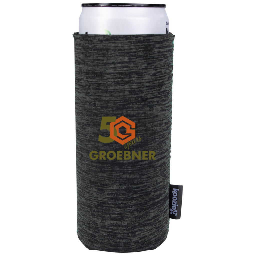 Koozie Black Heather Collapsible Slim Can Cooler