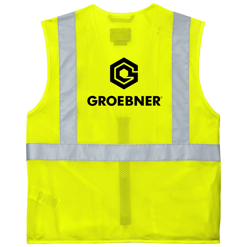 Carhartt Unisex Brite Lime ANSI Class 2 Mesh Zip-Front Vest
