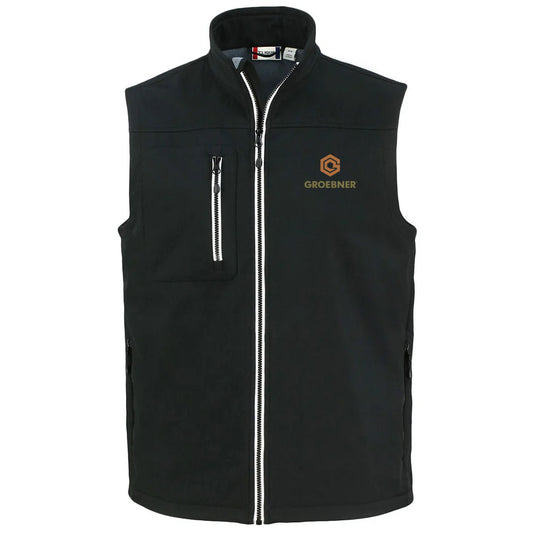 Clique Men's Black Telemark Eco Stretch Softshell Vest
