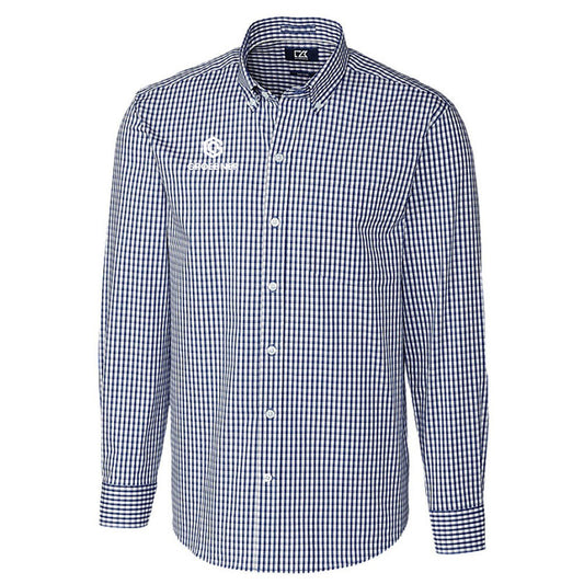 Cutter & Buck Men's Liberty Navy Easy Care Stretch Shirt