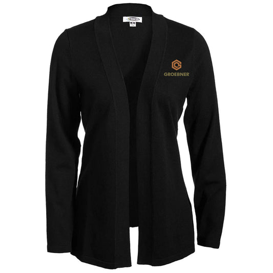Edwards Women's Black Open Cardigan