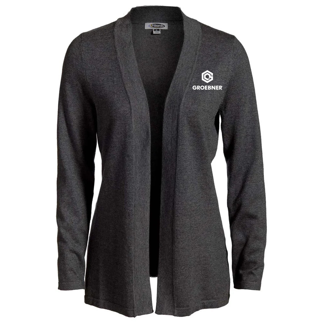Edwards Women's Smoke Heather Open Cardigan