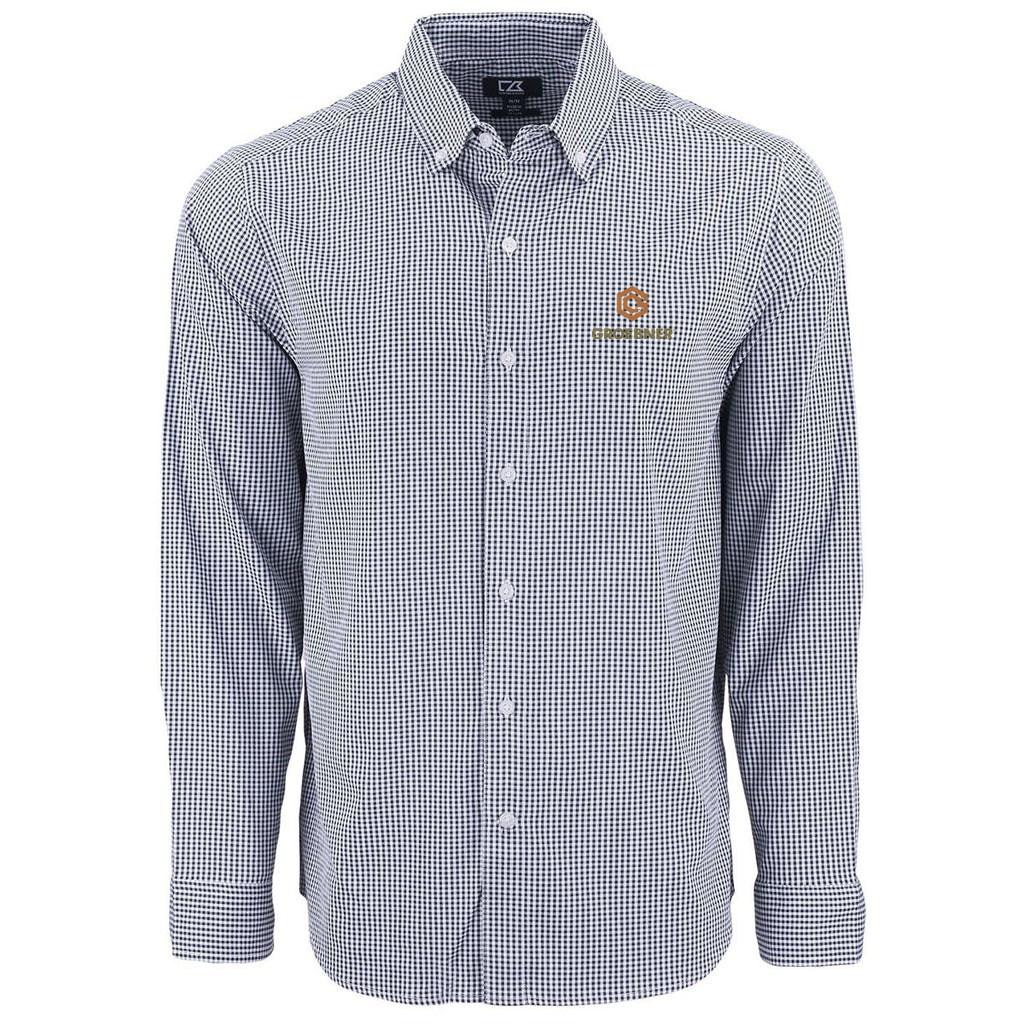 Cutter & Buck Men's Black/White Skyline Dress Shirt