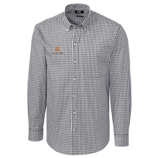 Cutter & Buck Men's Charcoal Easy Care Stretch Shirt