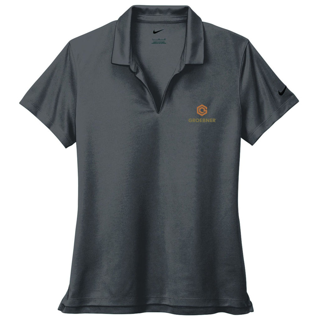 Nike Women's Anthracite Dri-FIT Micro Pique 2.0 Polo