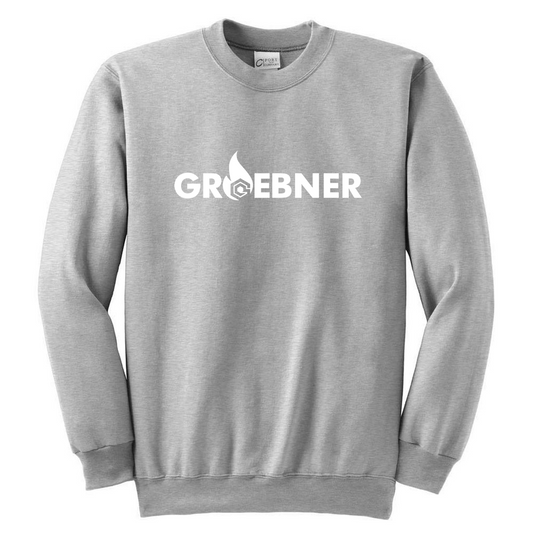 Port & Company Ash Grey Ultimate Crewneck Sweatshirt
