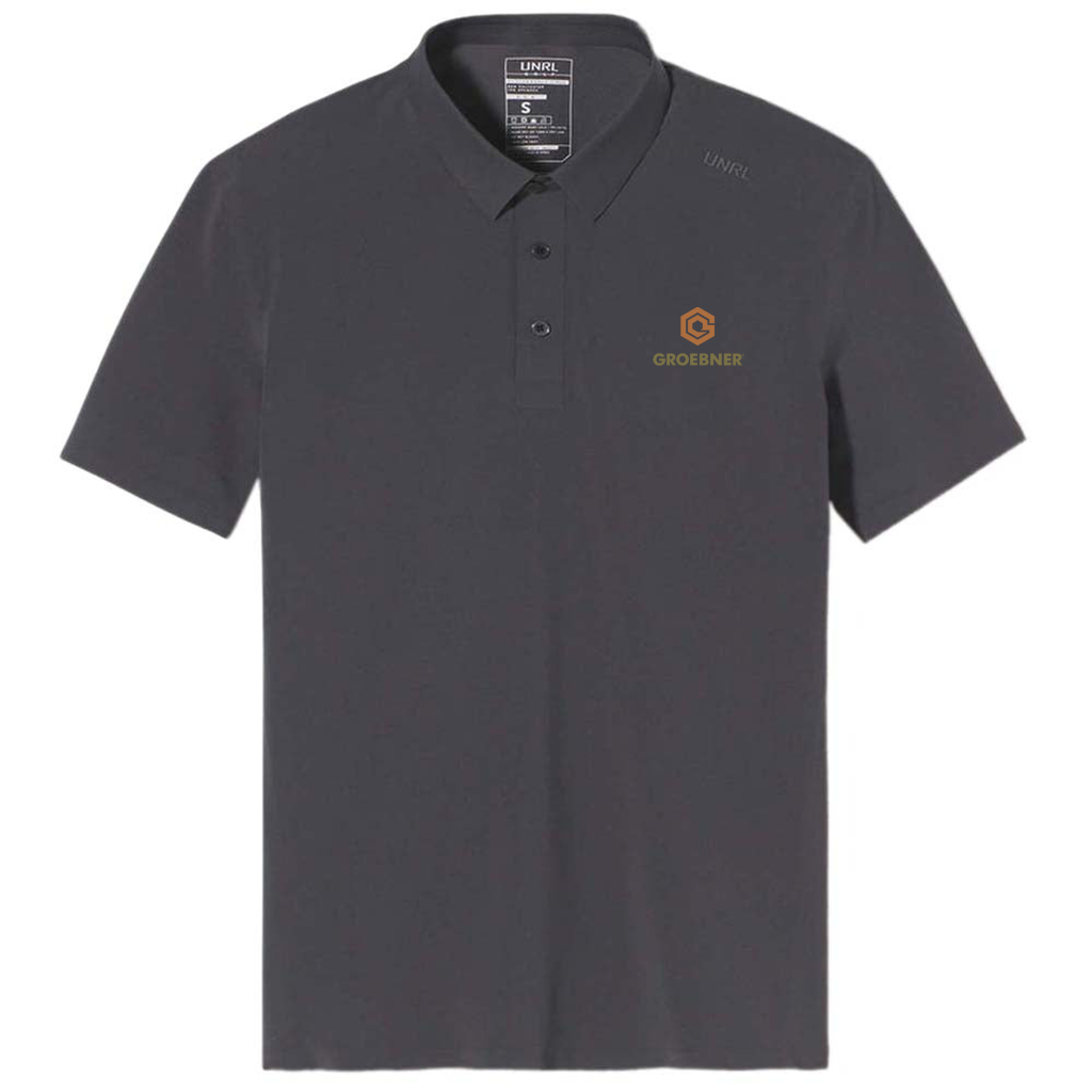 UNRL Men's Gunmetal Legend Polo