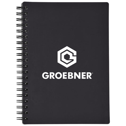 Hit Black Rubbery Spiral Notebook