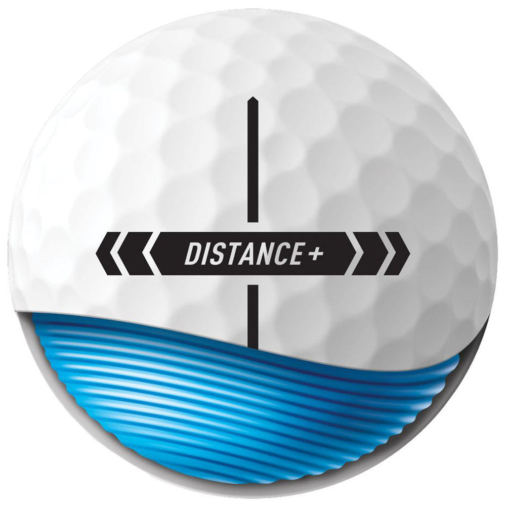 TaylorMade White Distance+ Golf Balls (One Dozen) - 50th Anniversary Edition