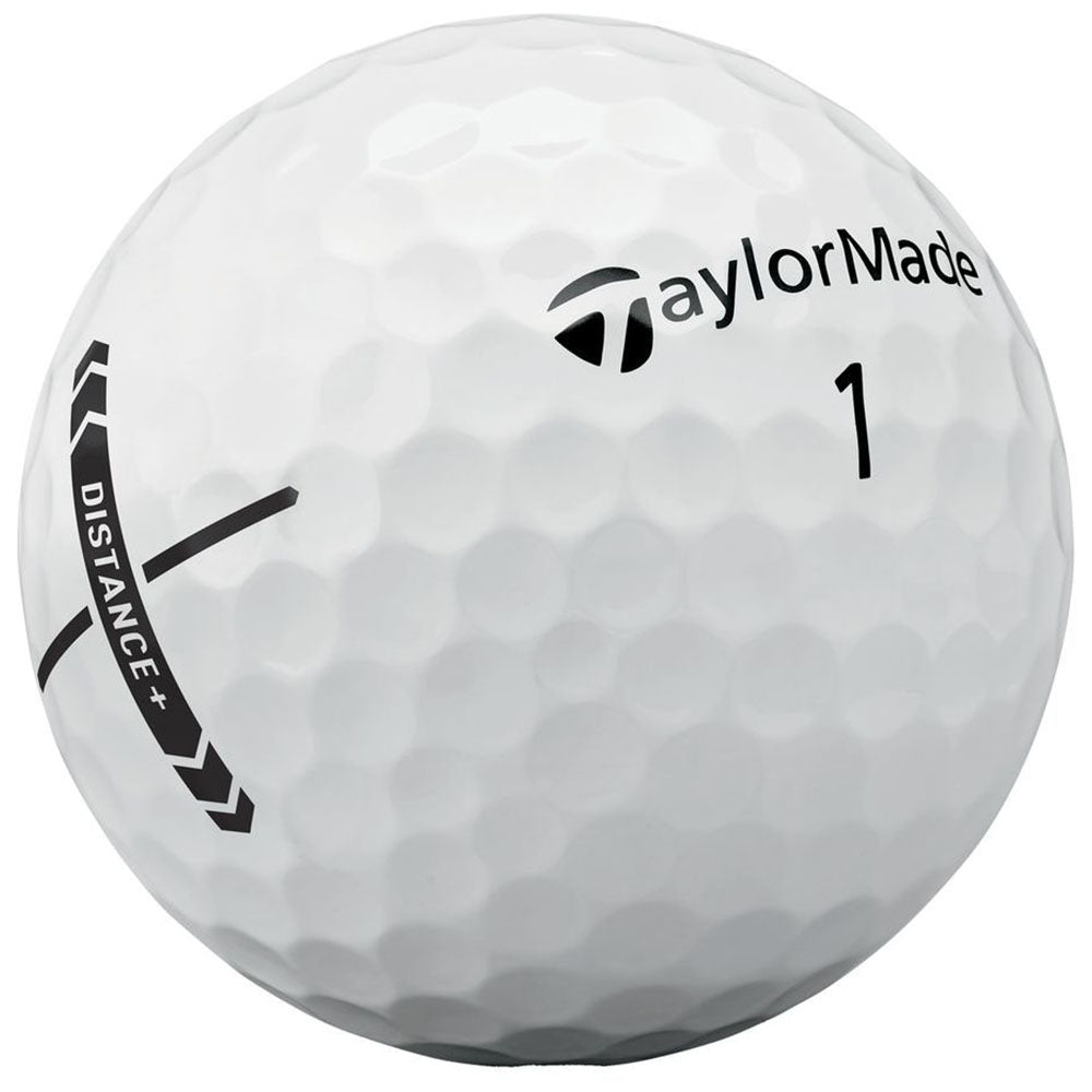 TaylorMade White Distance+ Golf Balls (One Dozen) - 50th Anniversary Edition