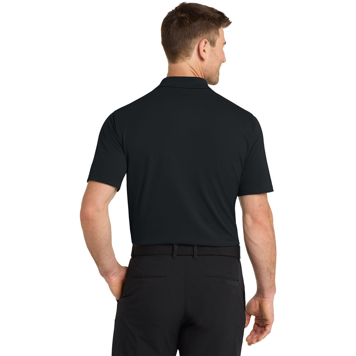 Nike Men's Black Dri-FIT Micro Pique 2.0 Polo