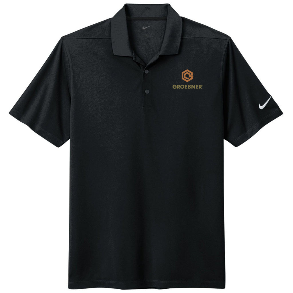 Nike Men's Black Dri-FIT Micro Pique 2.0 Polo