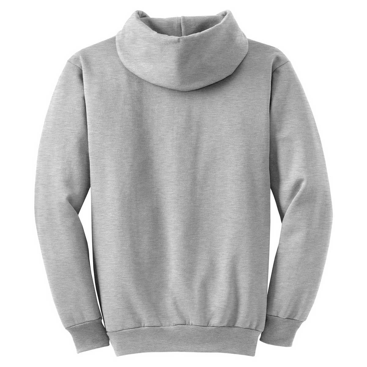 Port & Company Ash Grey Hooded Sweatshirt