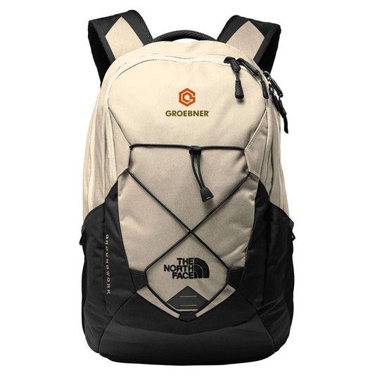 The North Face Rainyday Ivory Dark Heather/TNF Black Groundwork Backpack