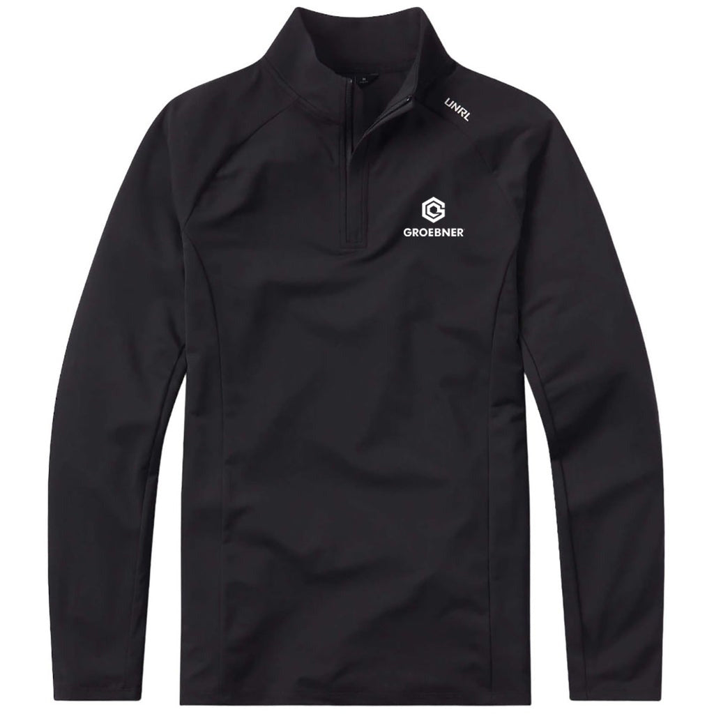 UNRL Men's Black Highlands Quarter Zip