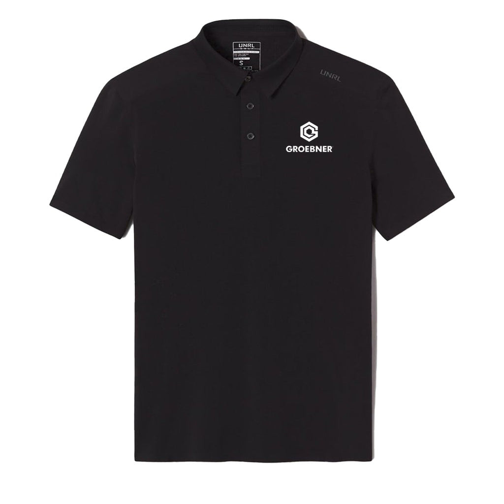 UNRL Men's Matte Black Legend Polo