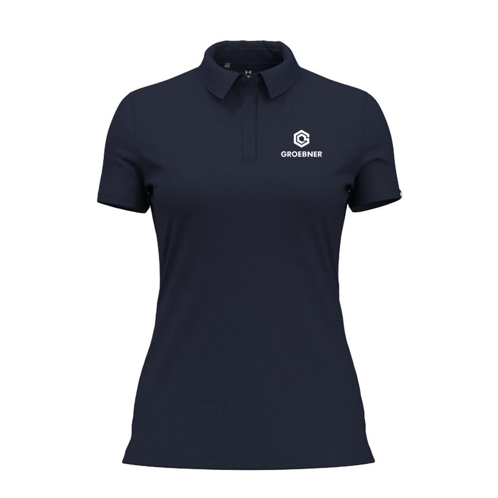 Under Armour Women's Midnight Navy Tee To Green Polo
