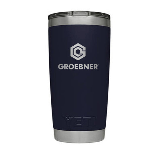 YETI Navy Rambler 20 oz. Tumbler