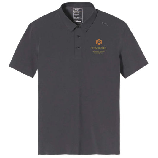 UNRL Men's Gunmetal Legend Polo