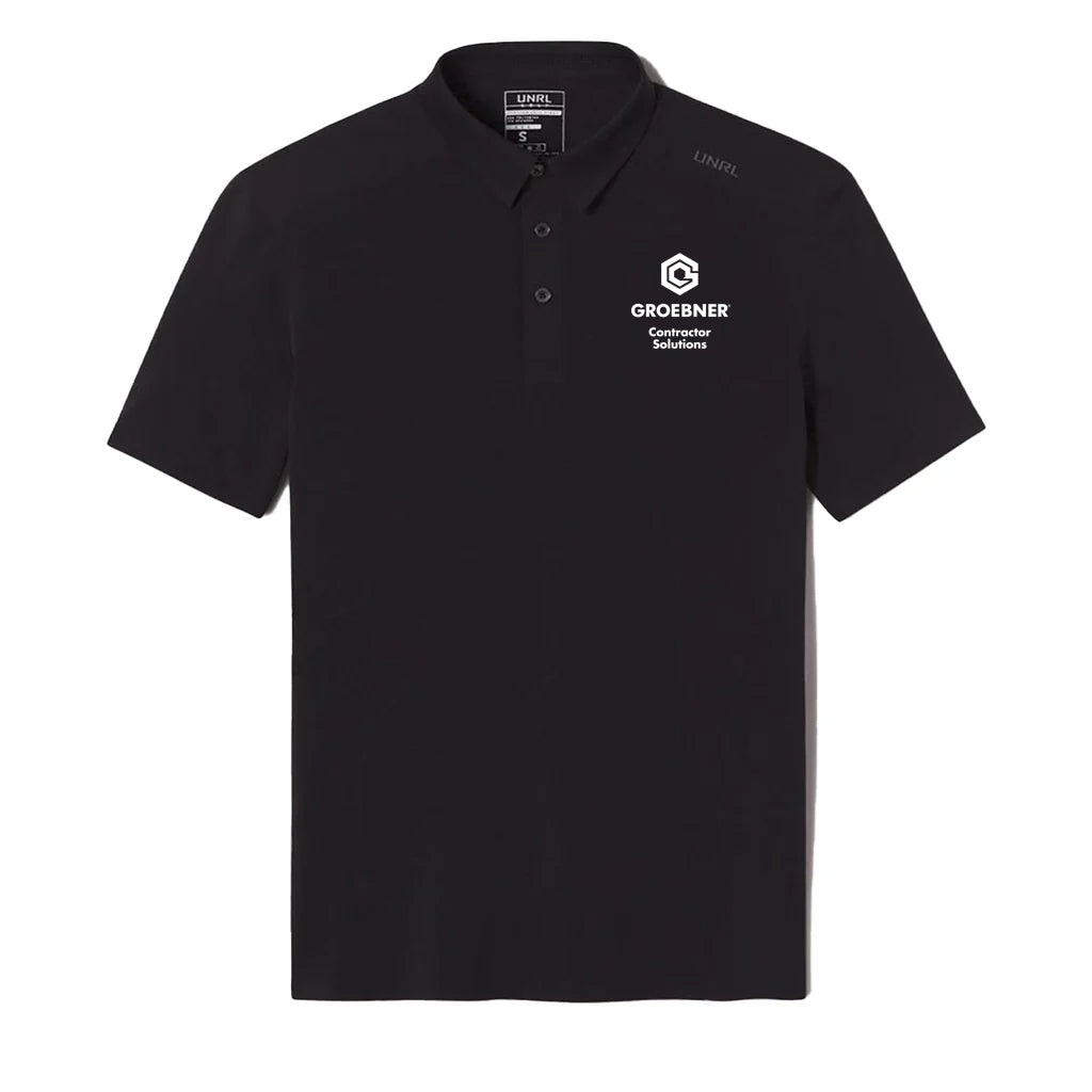 UNRL Men's Matte Black Legend Polo